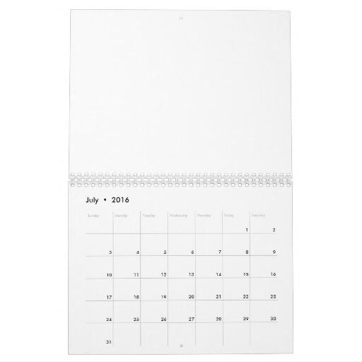 ѺѲѻѳо • CREATE YOUR OWN - PERSONALIZE BLANK Calendar | Zazzle