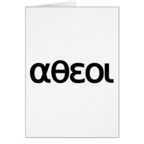 αθεοι (Atheoi) Greeting Card