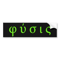 φύσις : physics greek symbols bumper stickers
