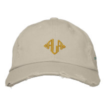 Бейсболка "убитая", с вышитой надписью Almaty Embroidered Baseball Cap