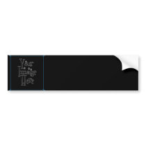 ѺѲѻѳо●•◦ CREATE YOUR OWN - PERSONALIZE BLANK Bumper Stickers