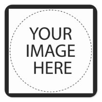 ѺѲѻѳо●•◦ CREATE YOUR OWN - PERSONALIZE BLANK Square Stickers