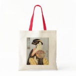うちわを持つ女, 歌麿 Woman with The Round Fan, Utamaro Tote Bags