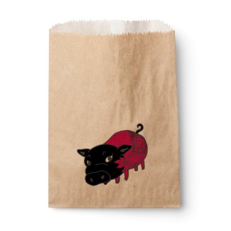 カレーの大好きな、黒豚の名前はチェルシー。black pig Chelsea. Favor Bags