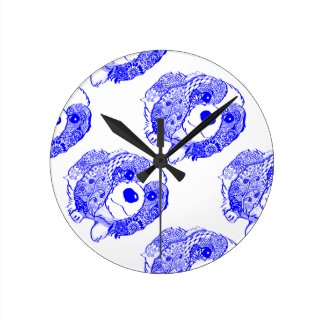 キャバリア・キング・チャールズ・スパニエル Cavalier King Charles Spanie Round Wallclock