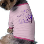 バレエ スクロール DOG T-SHIRT