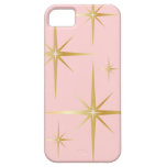 レトロのスターバストの穹窖IDの場合-ピンク iPhone 5 COVERS