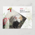 南天の和風写真年賀状-New Year PHOTO Post Card postcard