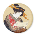 女, 国貞 Woman, Kunisada, Ukiyo-e Magnets