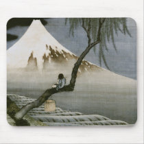 富士と笛吹童図/Boy, Mt.Fuji, 葛飾北斎/Hokusai Mousepad