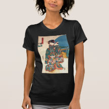 少女と猫, 国芳 Girl with Cat, Kuniyoshi, Ukiyo-e T Shirts