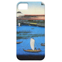 帆掛け舟と富士, 広重 Sailing Ship & Mt. Fuji, Hiroshige iPhone 5 Covers