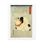 日本猫, 国芳 Japanese Cat, Kuniyoshi, Ukiyo-e Postcards