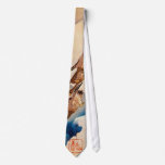 月に雁, 広重 Moon & Wild Goose, Hiroshige, Ukiyo-e Neck Ties