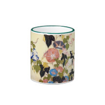 朝顔, 北斎 Morning Glory, Hokusai, Ukiyo-e Coffee Mugs