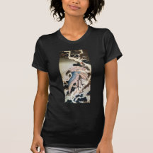 松に鶴, 北斎 Cranes on Pine Tree, Hokusai, Ukiyo-e Tshirts