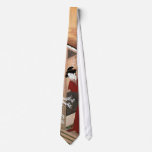 桜の花と女, 春章 Cherry Blossoms and a Woman, Shunsho Neck Wear