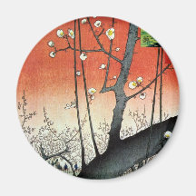 梅の庭園, 広重 Garden of Plum Tree, Hiroshige Magnets