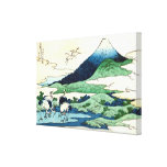 梅沢, 北斎 View Mt.Fuji from Umezawa, Hokusai, Ukiyo-e Stretched Canvas Print