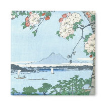 歌川広重「隅田川水神の森真崎」 Suijin Shrine, Massaki Hiroshige Magnets