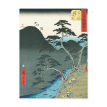 歌川広重 Hakone, Utagawa Hiroshige Postcard