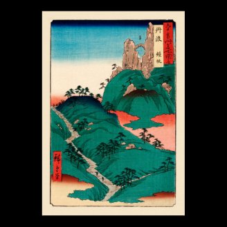 歌川広重 Kanesaka of Tanba, Utagawa Hiroshige Print