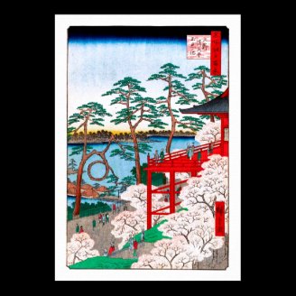 歌川広重 Kiyomizu Hall, Shinobazu Pond, Hiroshige Posters