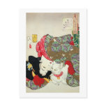 猫が好き, 芳年 I Love Cats, Yoshitoshi, Ukiyo-e Post Card