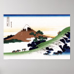 甲州犬目峠 Inume Pass, Koshu, Hokusai Poster