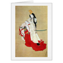 白拍子, 北斎 Shirabyōshi Dancer, Hokusai, Ukiyo-e Greeting Cards