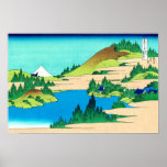相州箱根湖水 Hakone Lake 葛飾北斎 Hokusai Posters