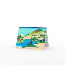 相州箱根湖水 Hakone Lake, Hokusai cards by masterpiecesofart 相州箱根湖水 Hakone Lake, Hokusai cards