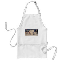 相撲, 国芳 Sumo Wrestling, Kuniyoshi, Ukiyo-e Apron