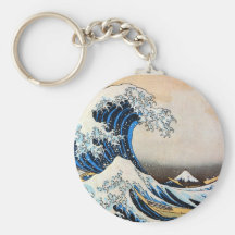 神奈川沖浪裏,北斎 Great Wave, Hokusai Keychains