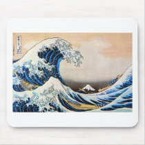 神奈川沖浪裏,北斎 Great Wave, Hokusai Mouse Pads