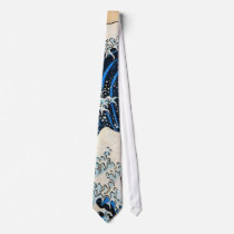 神奈川沖浪裏, 北斎 Great Wave, Hokusai Custom Ties