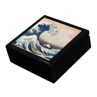 Great Wave, Hokusai, Ukiyo-e Keepsake Boxes
