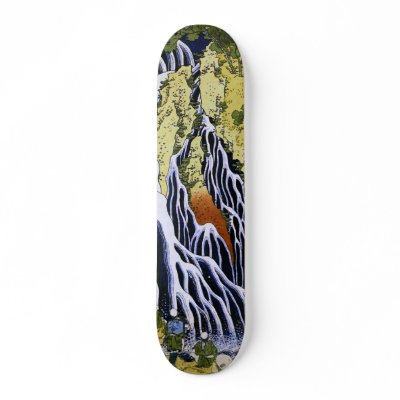 葛飾北斎 Kirifuri Waterfall Hokusai Skate Boards by masterpiecesofart