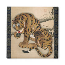 虎図, 若冲 Tiger, Jakuchu Magnet