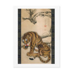 虎図, 若冲 Tiger, Jakuchu Post Card