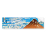赤富士, 北斎 Red Mount Fuji, Hokusai Bumper Sticker