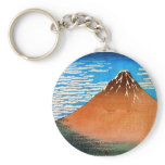 赤富士,北斎 Red Mount Fuji, Hokusai Key Chain