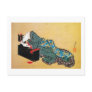 酔った女, 北斎 Drunk Woman, Hokusai Postcard