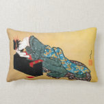 酔った女, 北斎 Drunk Woman, Hokusai, Ukiyo-e Throw Pillow