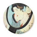 鏡の中の女, 国貞 Woman in the Mirror, Kunisada magnets