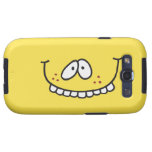 間抜けでかわいい歯を見せる黄色いスマイリーフェイス SAMSUNG GALAXY SIII COVERS