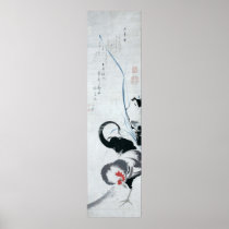 雄鶏図, 若冲 Rooster(detail), Jakuchu Print