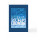 雪の精の踊り　バレエグリーティングカード card