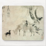 馬の家族, 北斎 Family of The Horse, Hokusai, Sumi-e Mousepad