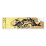 鯉と亀, 北斎 Carps and Turtles, Hokusai, Ukiyoe Bumper Sticker